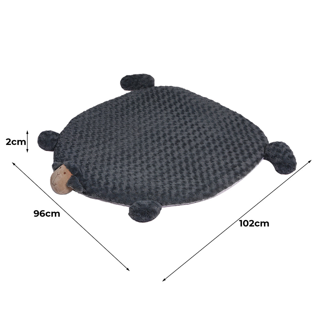 PaWz Pet Bed Cat Calming Beds Dog Squeaky L Charcoal Large-1954802524544438273