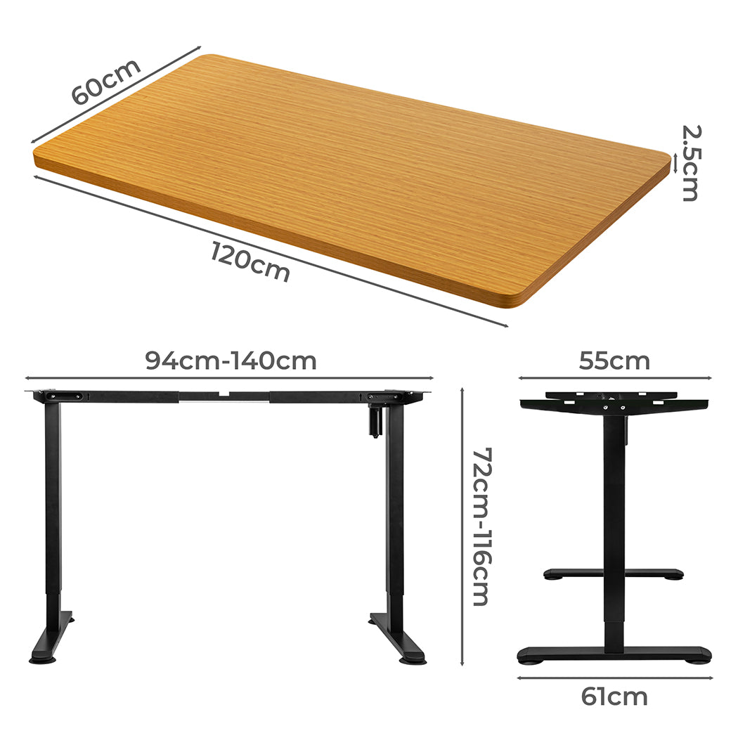 Levede Motorised Standing Desk Height 120cm Natural 800x 1.5MM-1954803017622622209