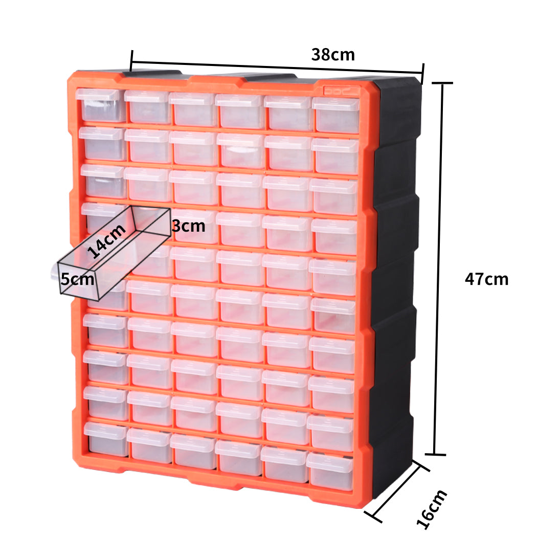 Traderight Tool Storage Cabinet Organiser 60 Drawers-1919892888842539010