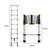 Traderight Multipurpose Ladder Telescopic 2.6M Silver 2.6 Meter-1954802733244616705