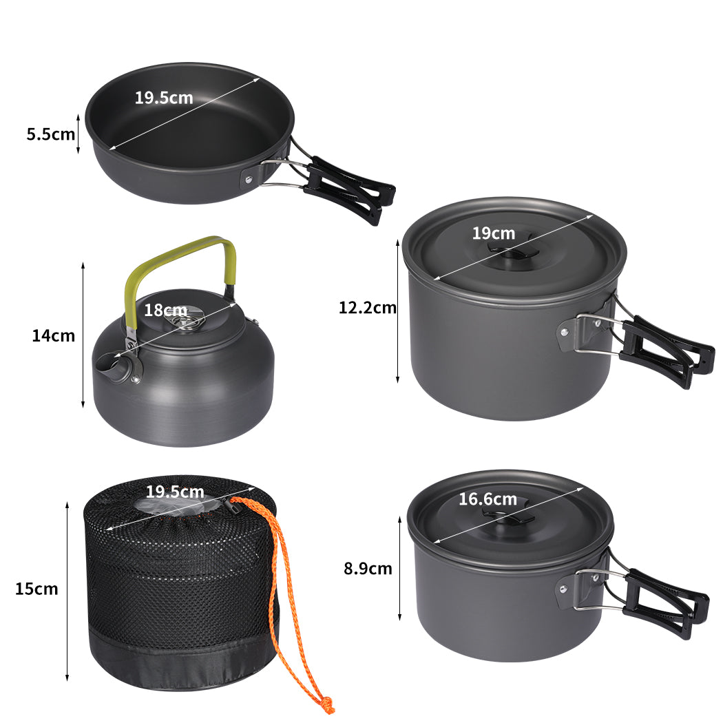 Toque 16Pcs Camping Cookware Set Outdoor-1910113247244193794