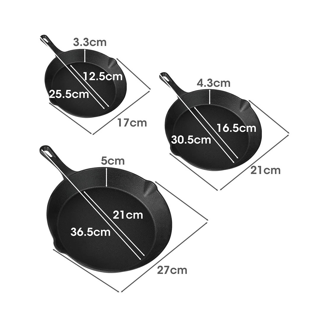 TOQUE Non Stick Frying Pan Set 3PCS-1910113168164786178