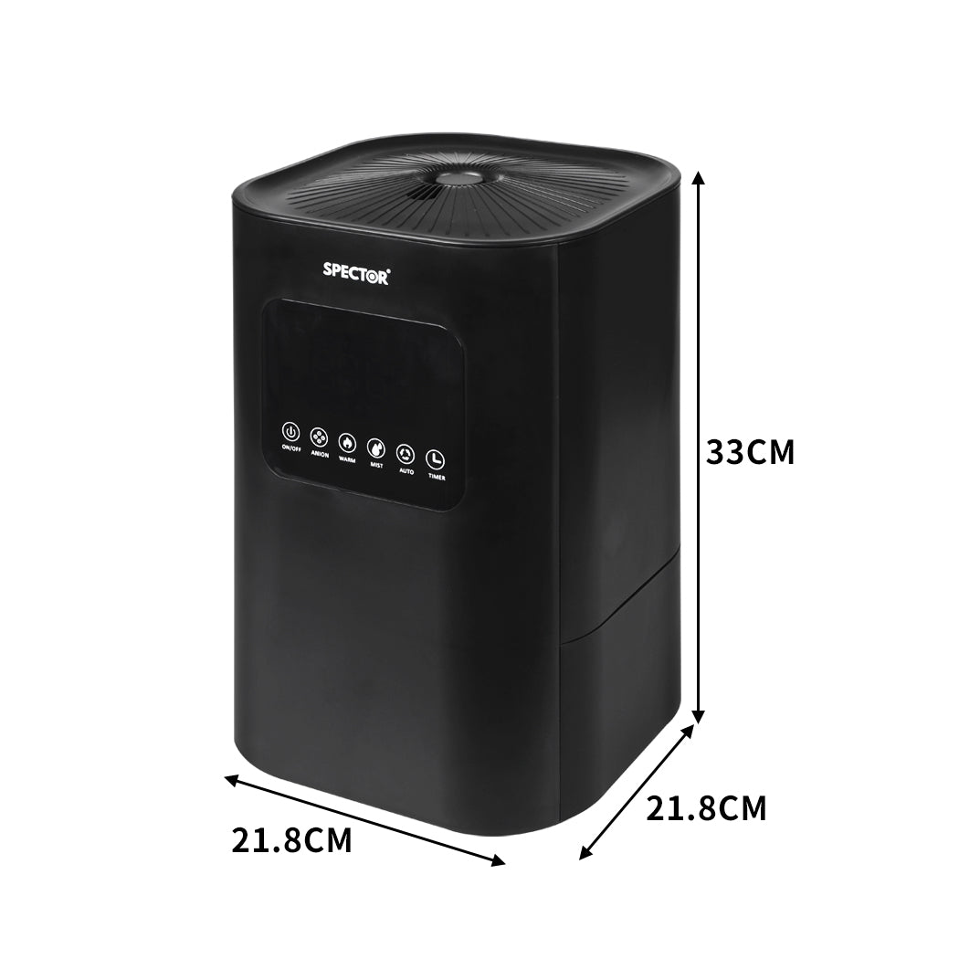 Spector 6L Air Humidifier Ultrasonic Black-1919892908534796290