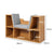 Levede Kids Bookcase Toys Box Shelf Brown-1954802614667448322