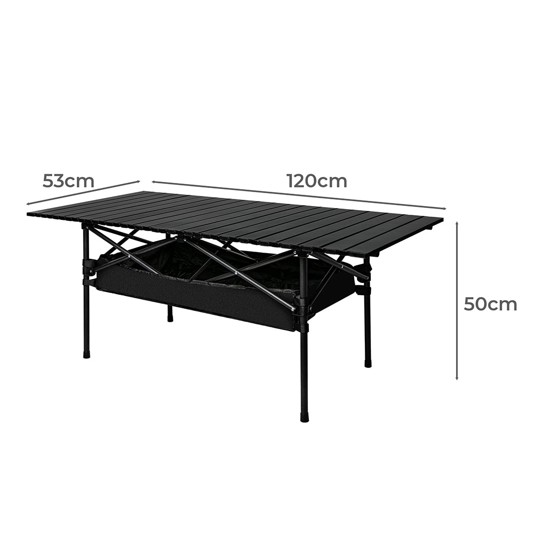 Levede Folding Camping Table Portable Black-1954802886928109570