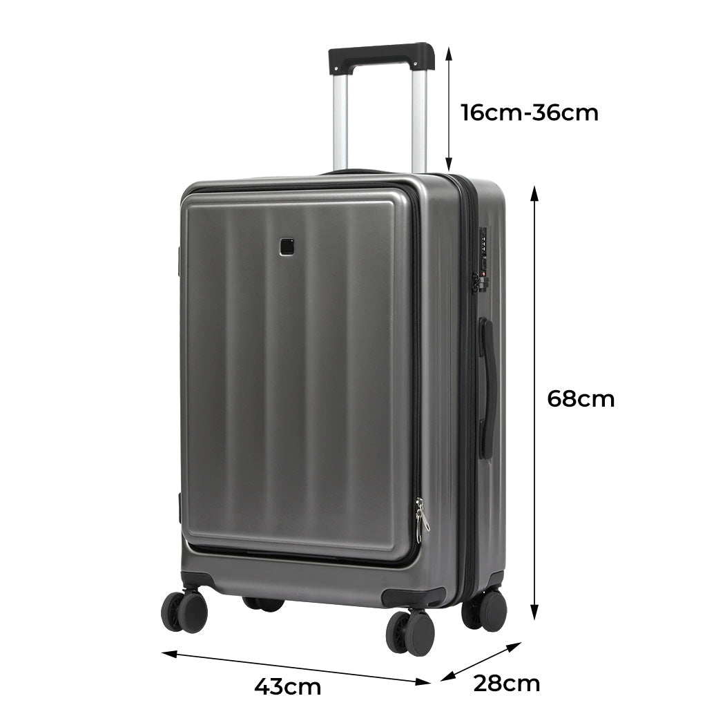 Slimbridge 26"Luggage Trolley Travel Suitcase-1954802419787501570