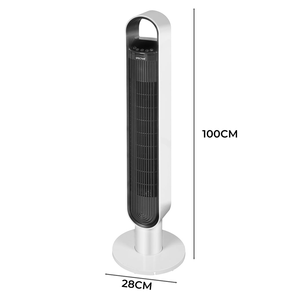 Spector Tower Fan Portable Oscillating White-1954802706099081218