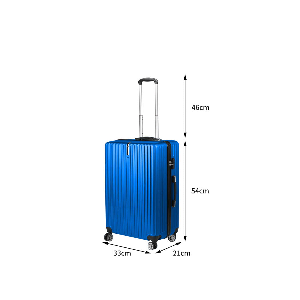 Slimbridge 20" Carry On Luggage Suitcase Blue 20 inch-1910112833115394050