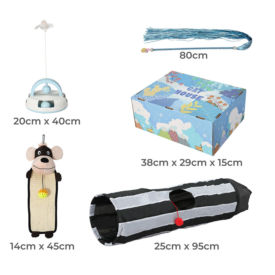 PaWz Interactive Pet Toy Set Cat Tunnel-1954803091111022593