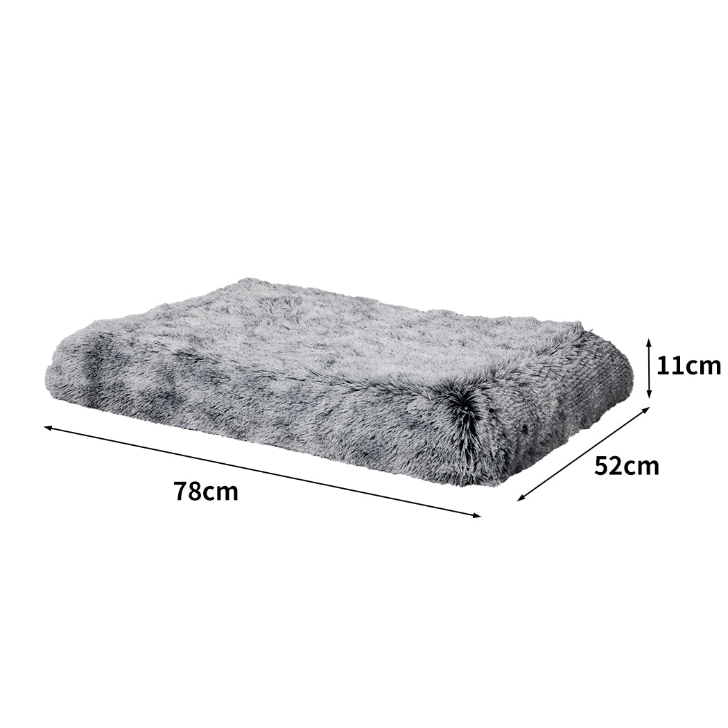 PaWz Replaceable Pet Bed Cover Plush Charcoal Small-1954802547579555842