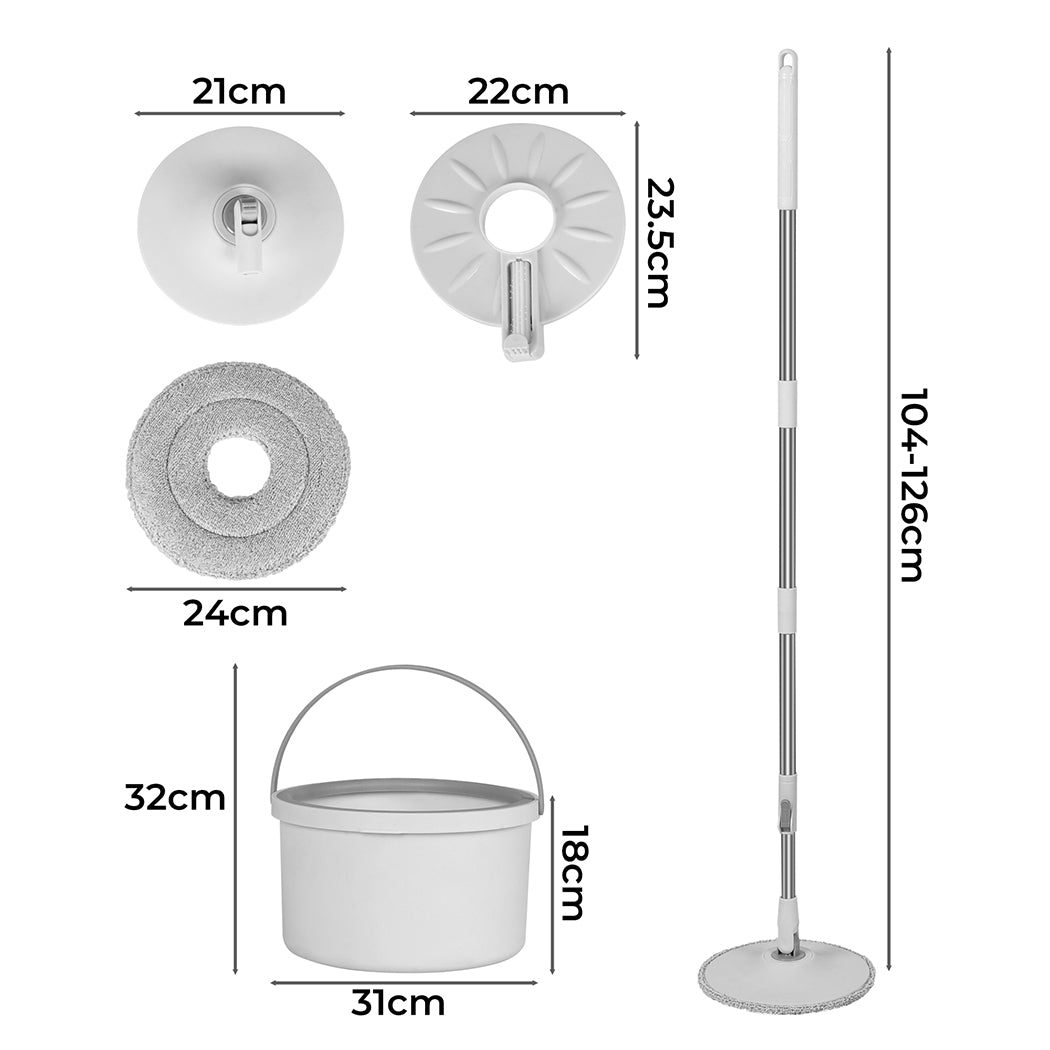 Cleanflo Spin Mop and Bucket Set Dry-1910113076045287426