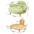 Pawz Elevated Pet Dog Cat Sofa Bed Couch L Size Green-1954802452750536705