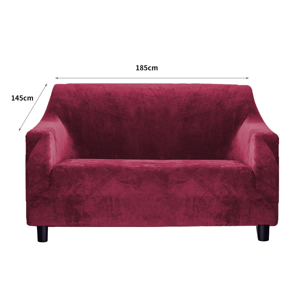 Marlow Sofa Covers 2 Seater High Stretch Wine-1927582208210636802