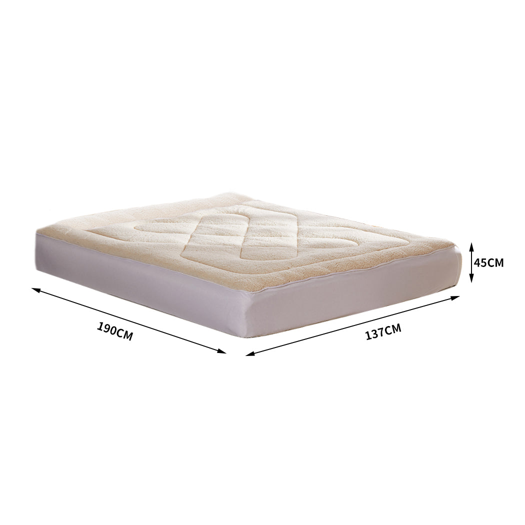 DreamZ Mattress Topper 100% Wool Underlay Double-1954802863196737537