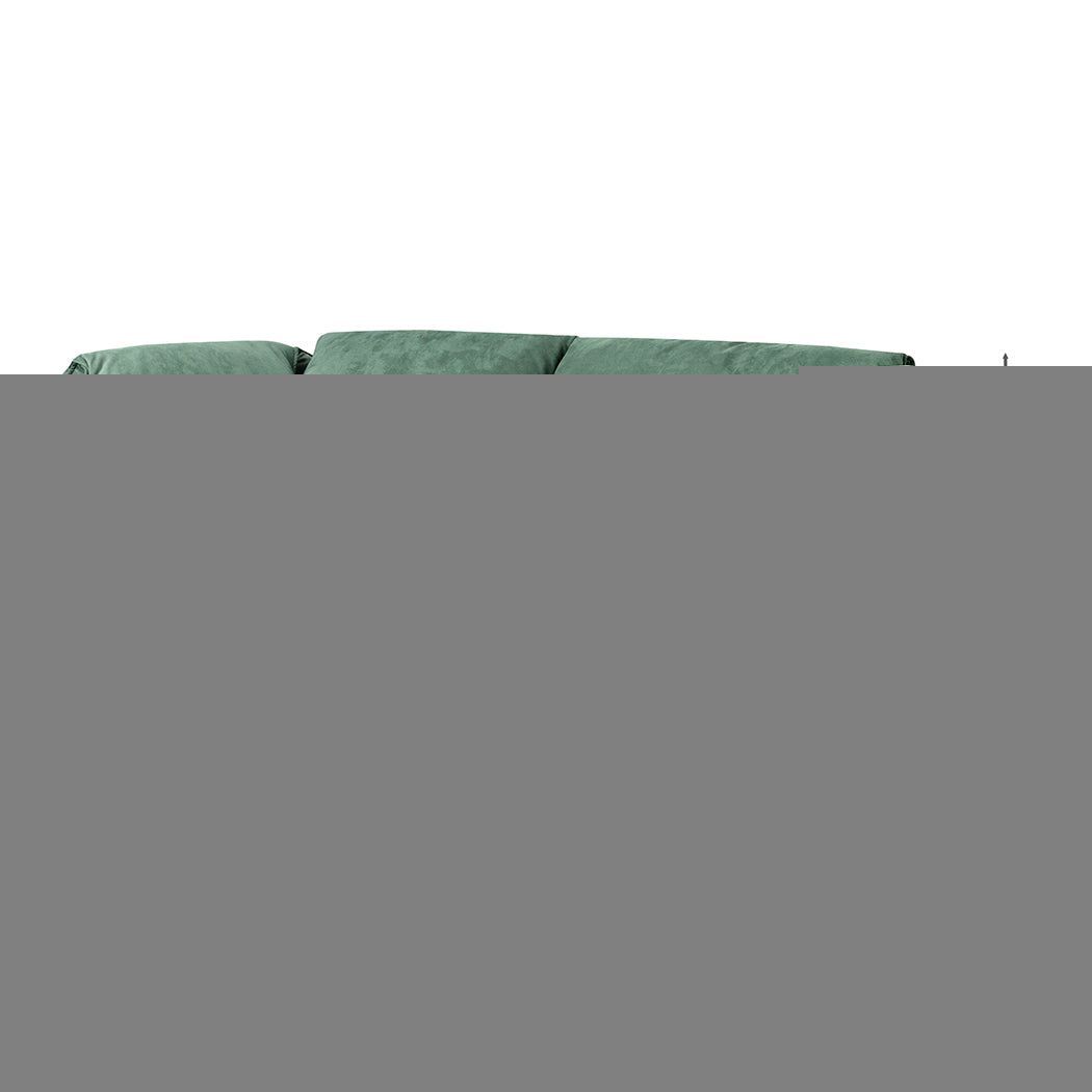 Levede Sofa Floor Couch 3-Seater Leathaire-1954802386933518338