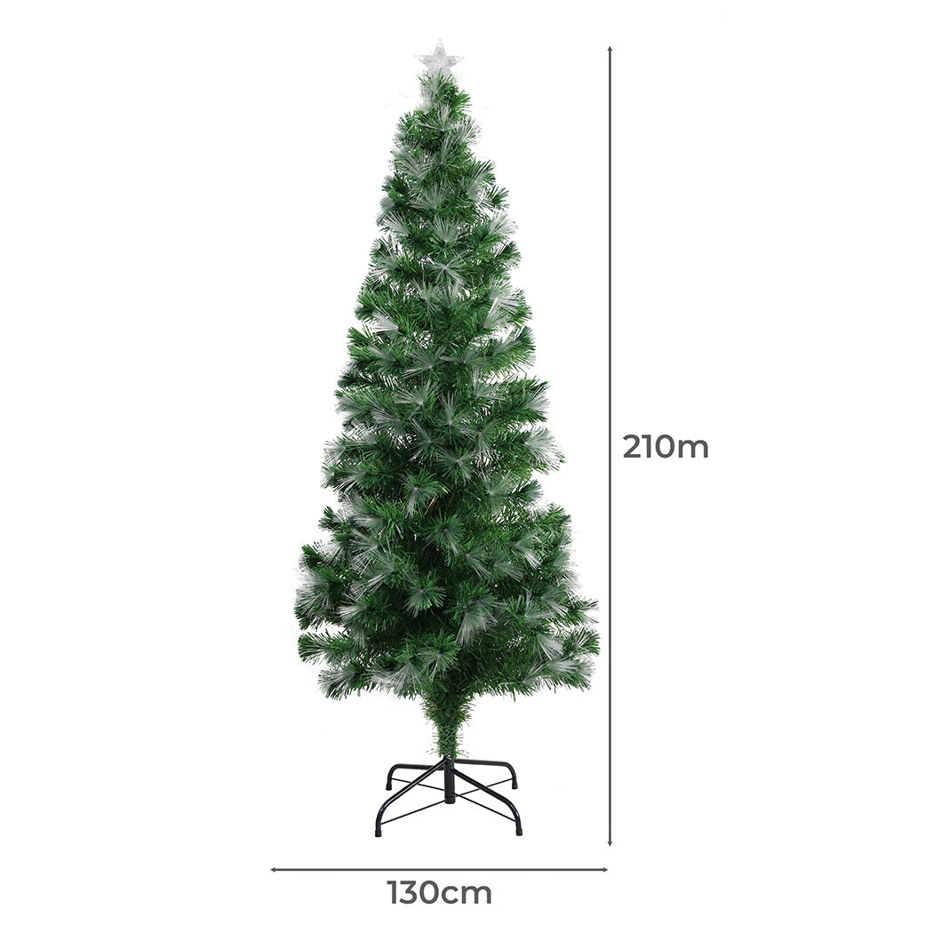 SANTACO Christmas Tree Fibre Optic 2.1M-1954802398040035330