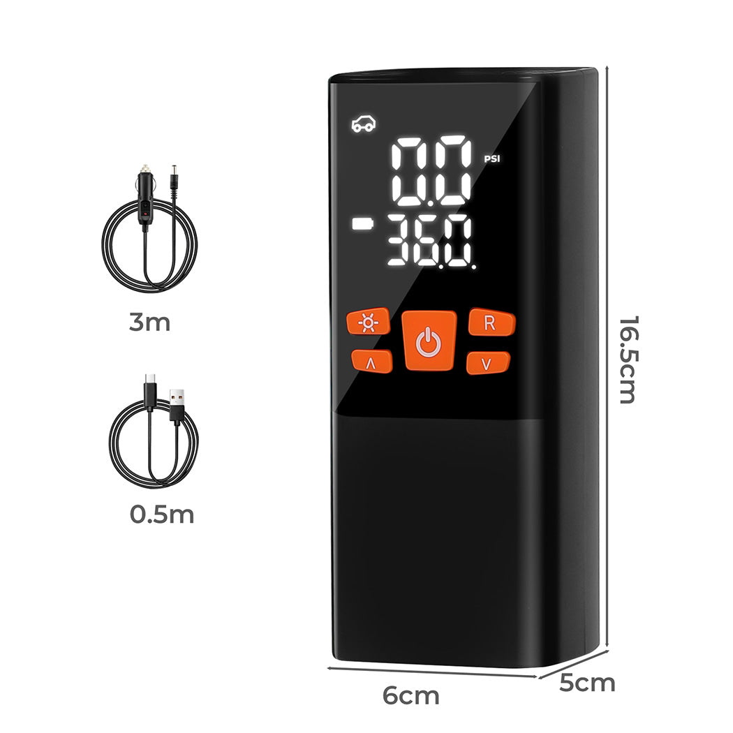 Traderight 150PSI 6000mAh Cordless Tire Inflator Dual Power-1973194187134341122