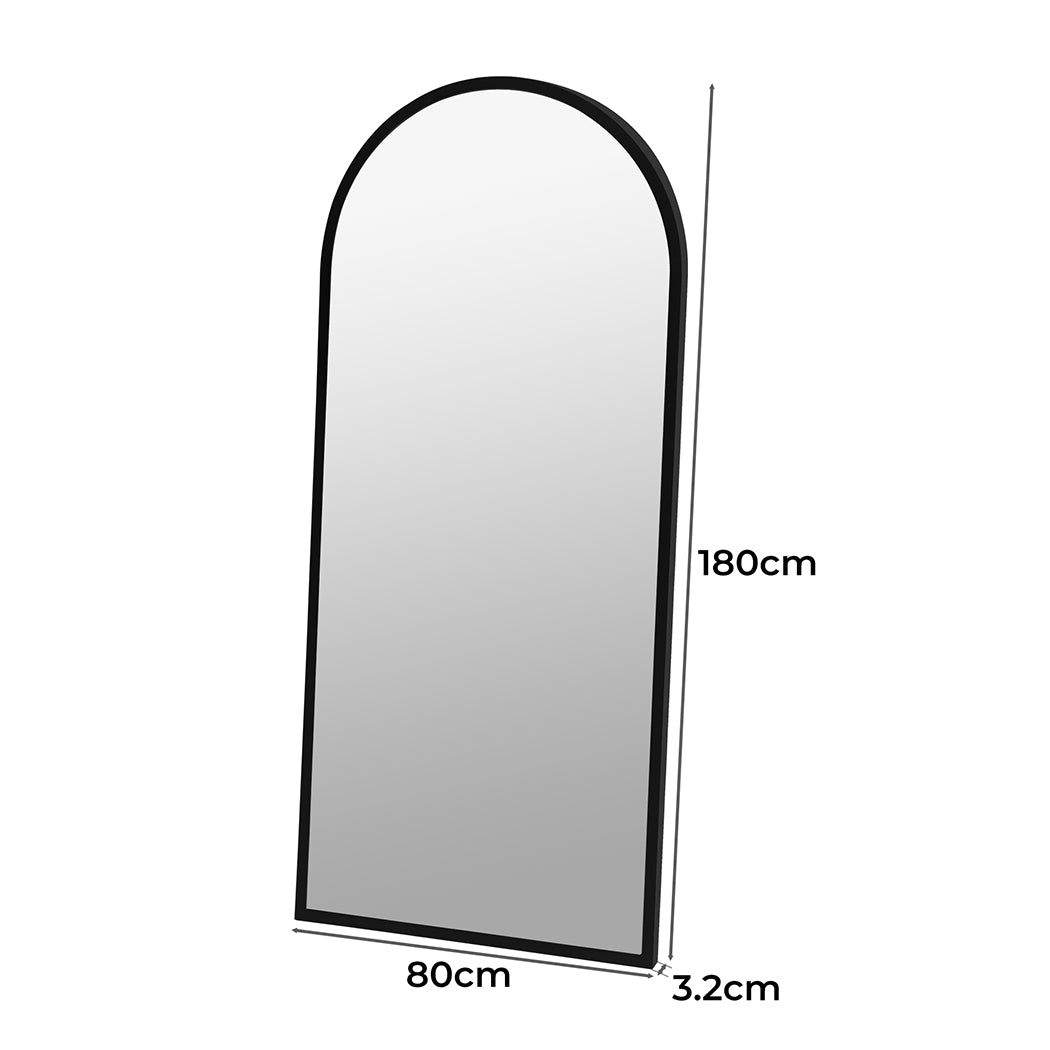 Yezi Floor Mirror Full length Mirrors 1.8M Black-1954803005928902657