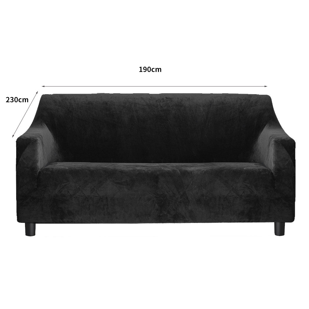Marlow Sofa Covers 3 Seater High Stretch Black-1954802341114941442