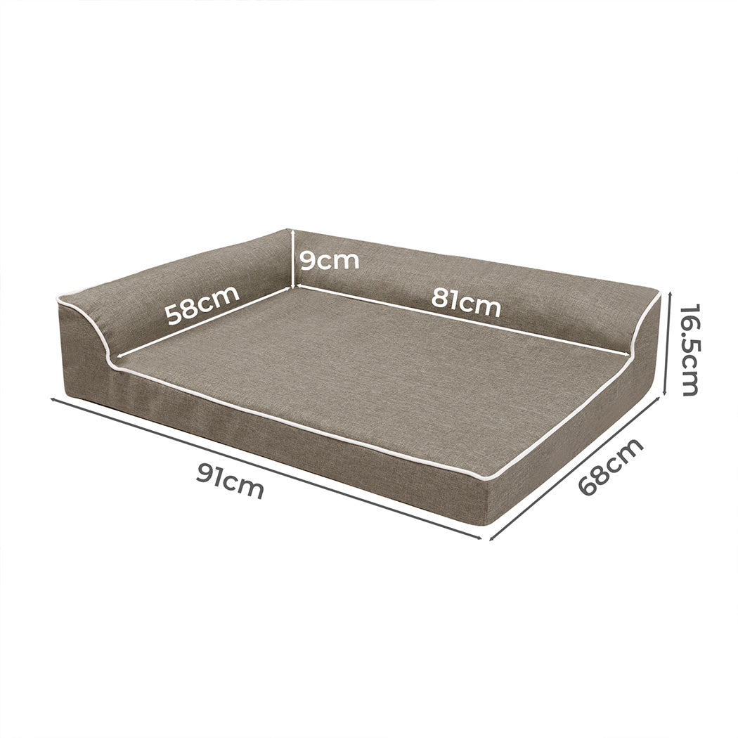 Pawz Orthopedic Dog Bed L Coffee-1954802425688887297