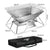 Levede Portable Folding BBQ Charcoal Grill Silver-1954802457573986305