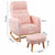 Levede Rocking Chair Ottoman Footrest With Side Pocket-1954802459775995906