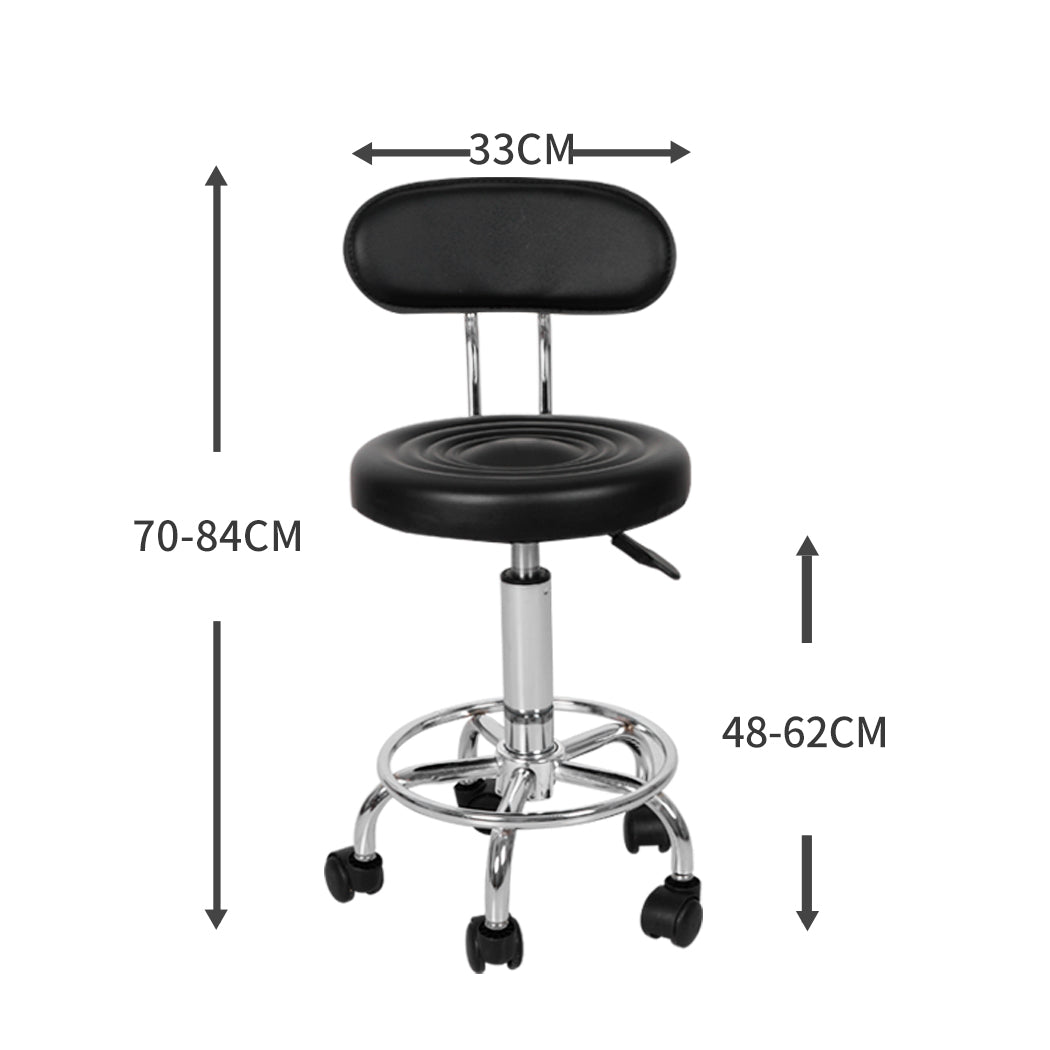 Levede Salon Stool Swivel Bar Stools-1954802952145342466