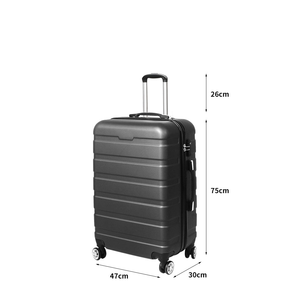 Slimbridge 28"Luggage Case Suitcase Grey 28 inch-1954802815423614978