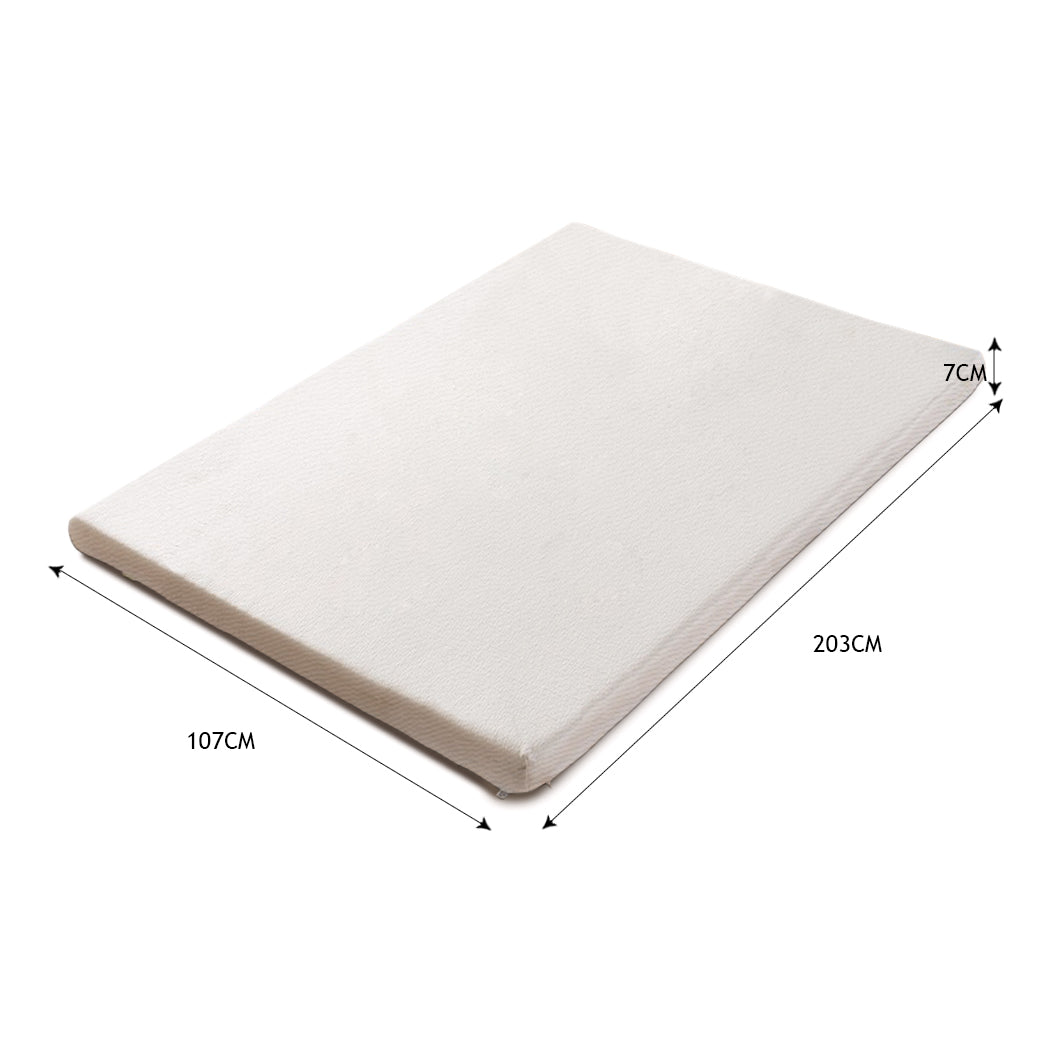 DreamZ 7cm Memory Foam Bed Mattress King Single-1910113030646140930