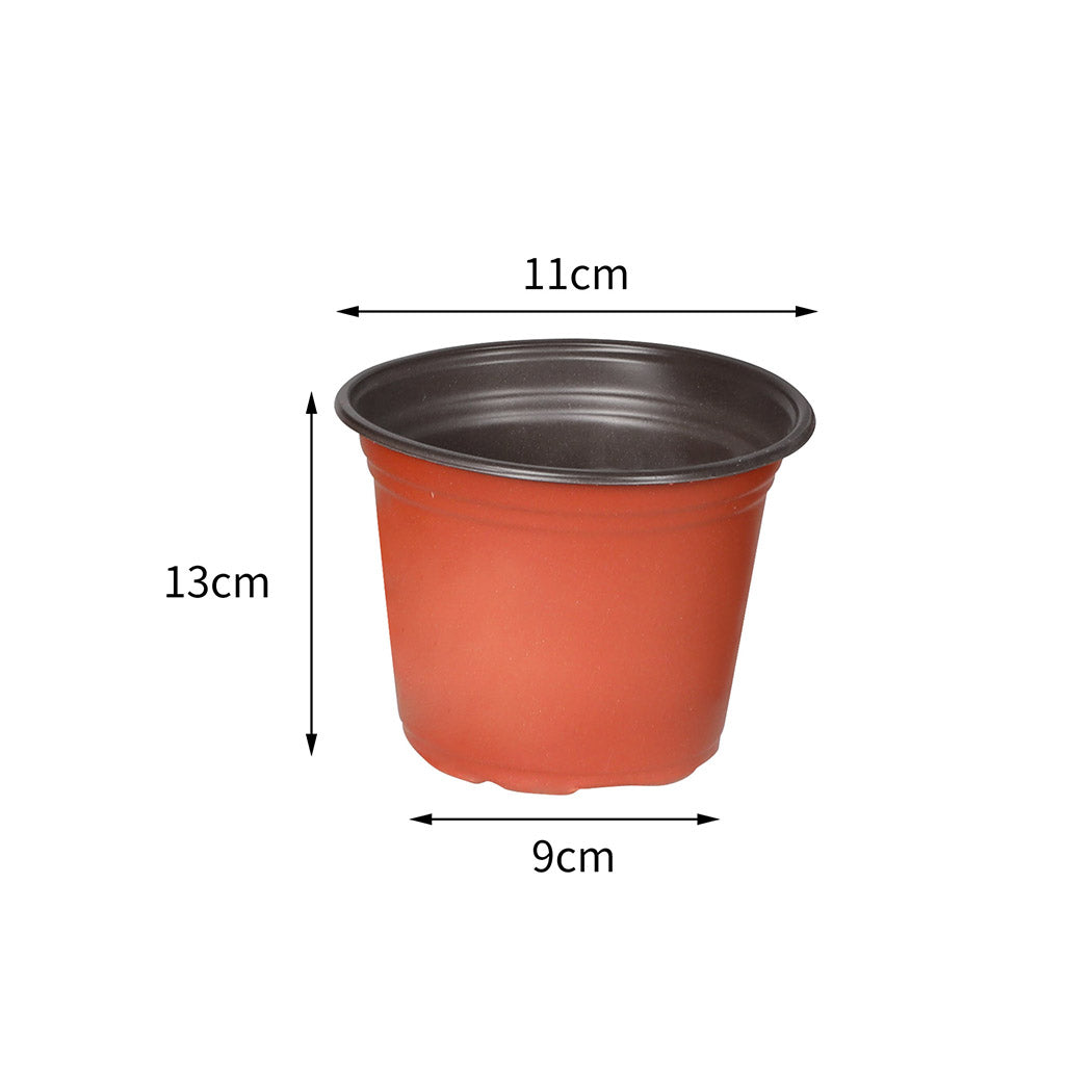 Lambu 100x Plastic Plant Pots Bulk Flowers Medium-1910112308068225026