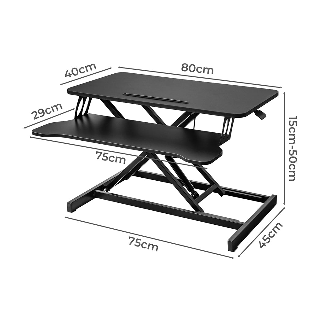 Levede Sit Standing Desk Converter Laptop-1910113310553018370
