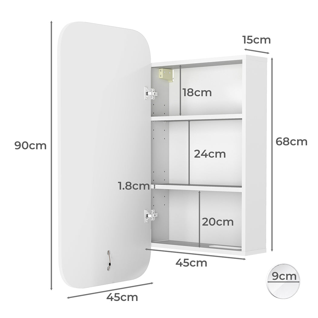 Levede Bathroom Mirror Cabinet-1973193550506102786