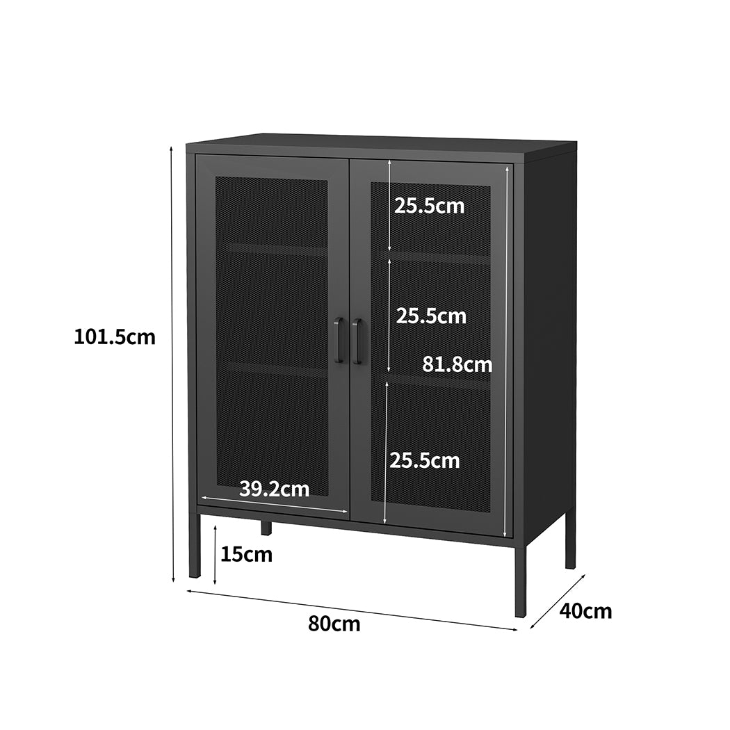 Levede Buffet Sideboard Cabinet Adjustable Kitchen Raised Base Storage Cupboard