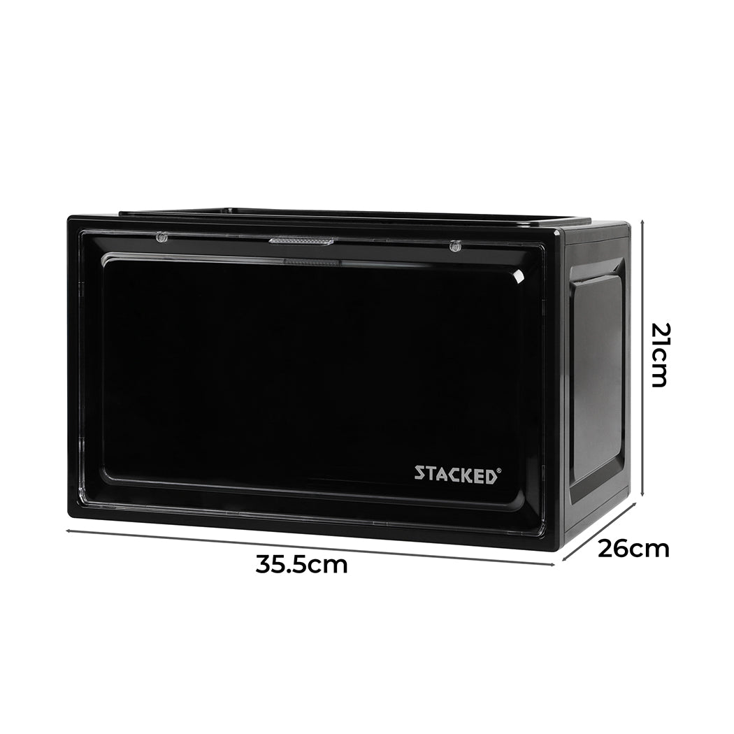 Stacked Shoe Box Acrylic Sneaker Display 1PC Black-1954802597147840514