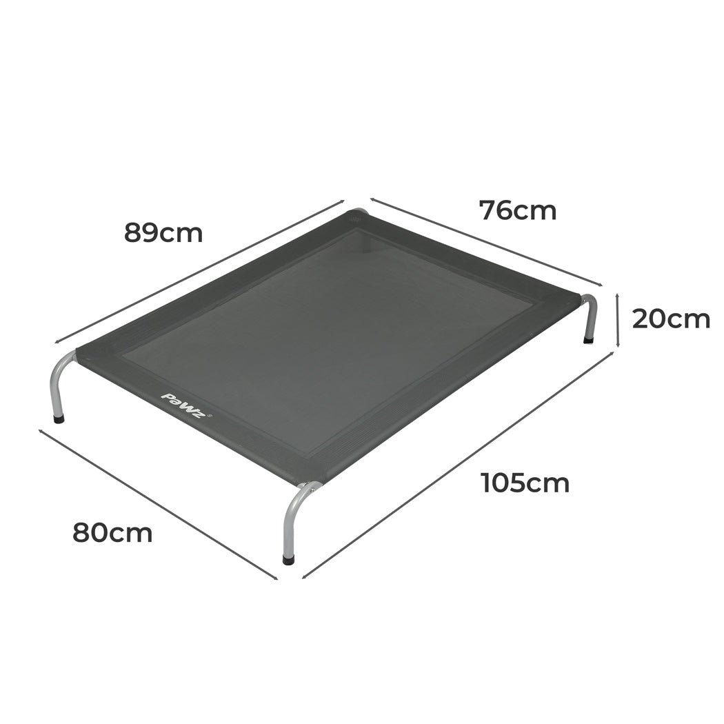 PaWz Elevated Trampoline Pet Bed Dog L Grey Large-1954802573634572290