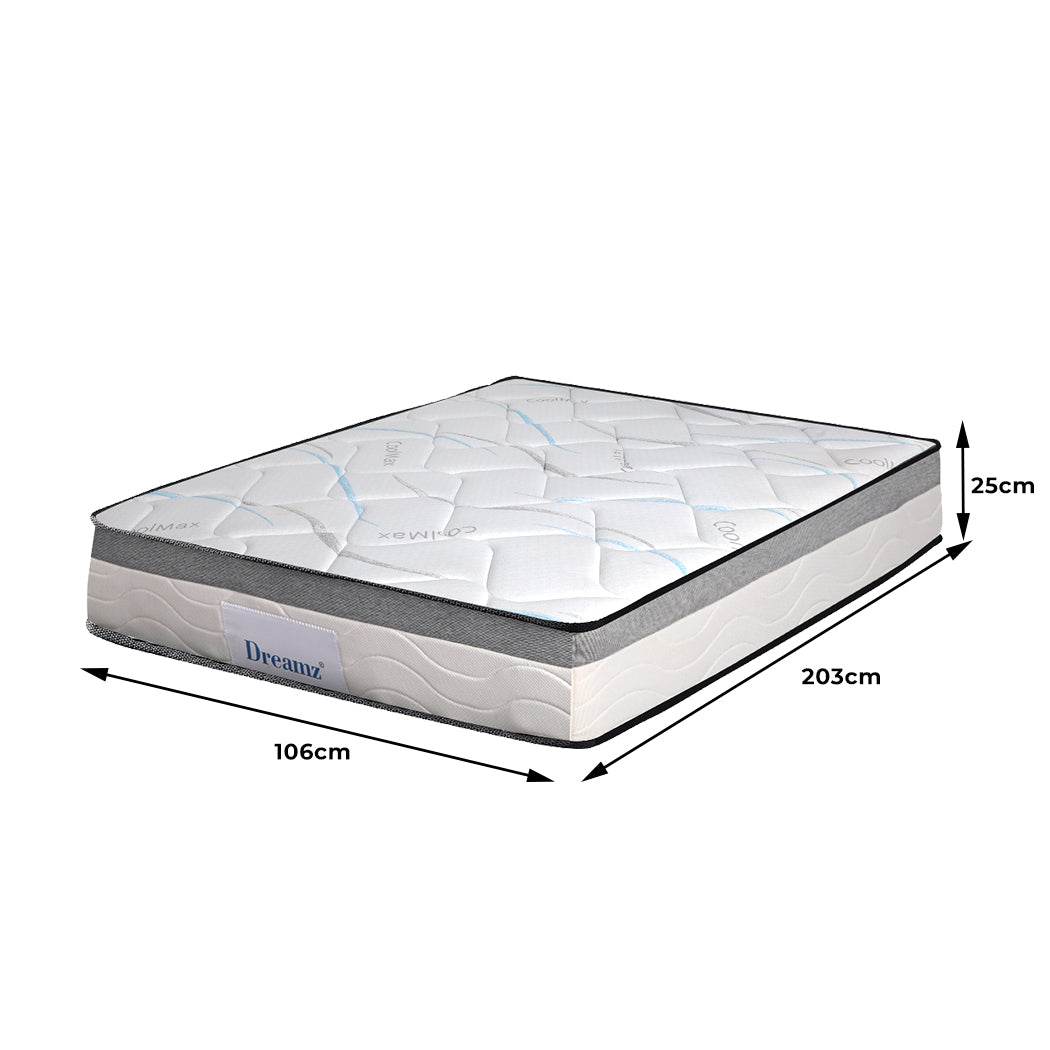 Dreamz Spring Mattress Bed Pocket Tight King Single-1954802849590415361