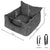 PaWz Pet Car Booster Seat Dog Protector M Grey Medium-1954802559755620353