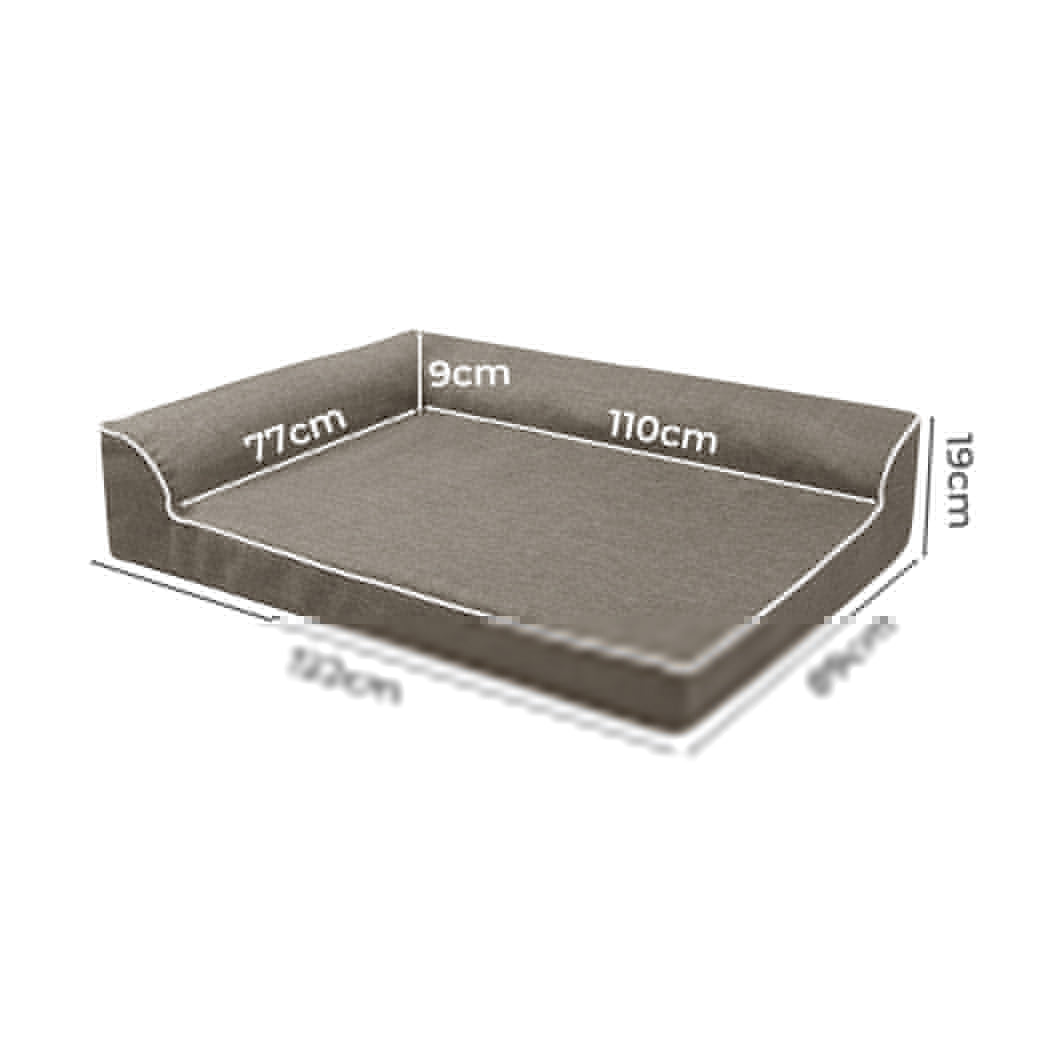 Pawz Orthopedic Dog Bed XXL Coffee-1954802428159332353