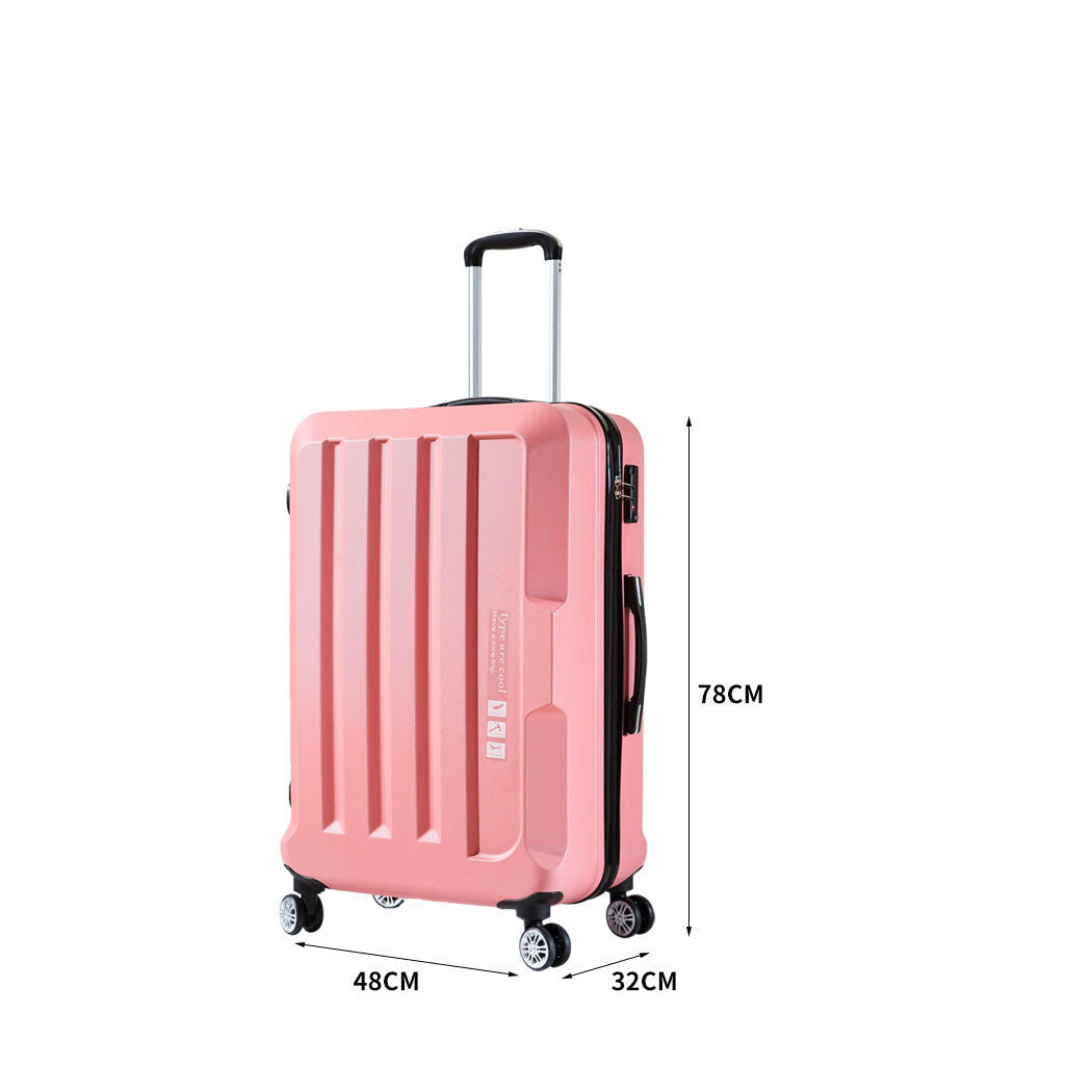 Slimbridge 28" Travel Luggage Check Rose Gold 28 inch-1910112828484882434