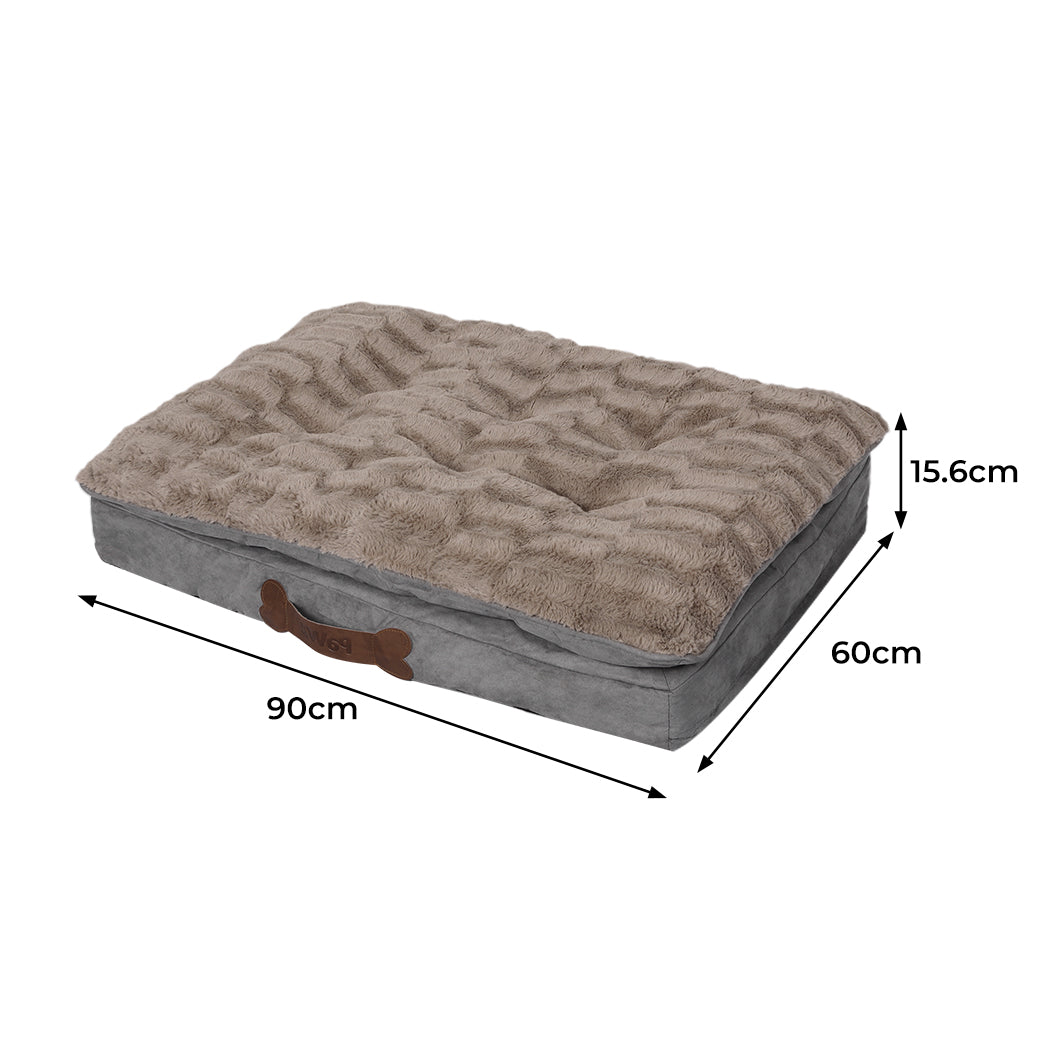PaWz Dog Calming Bed Pet Cat Removable M Khaki Medium-1910112966724947970