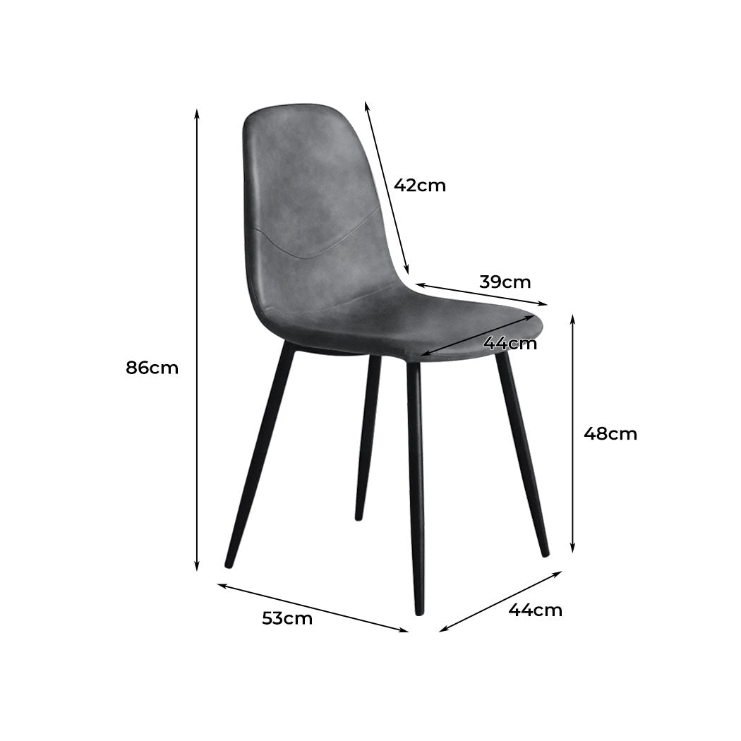 Levede 8x Dining Chairs Kitchen Eames-1973193558605303810