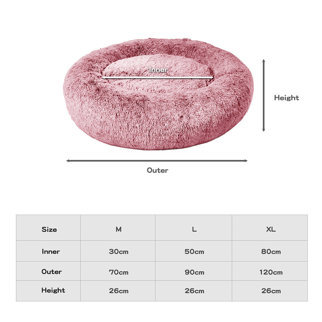 PaWz Pet Bed Memory Foam Dog Donut Pink X-Large-1954802572728602625