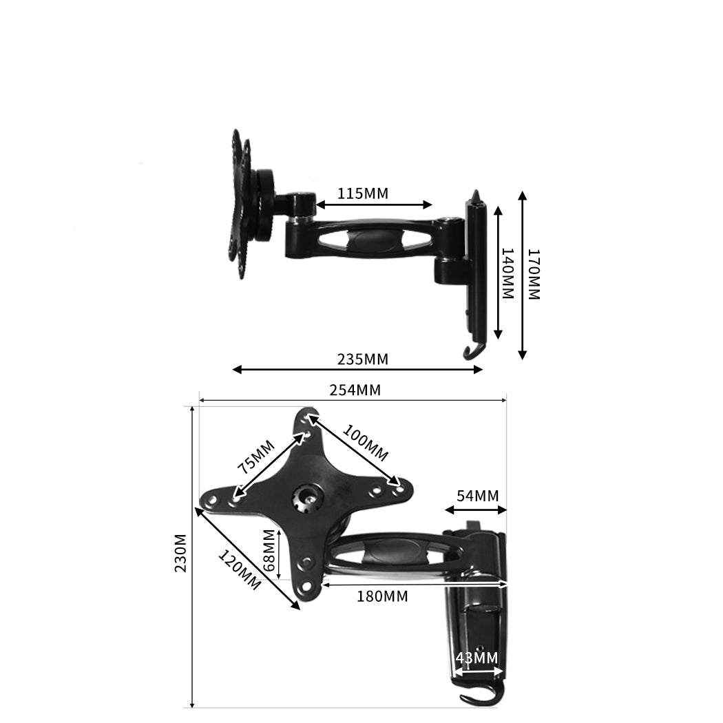 Traderight Caravan TV LCD Brackets Single-1919892925374926850