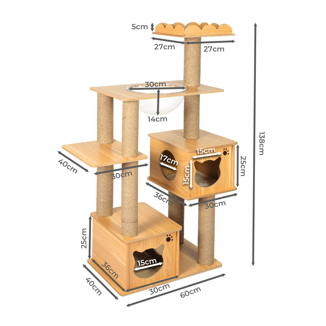 PaWz Cat Tree Scratching Post Scratcher-1954802553531273217