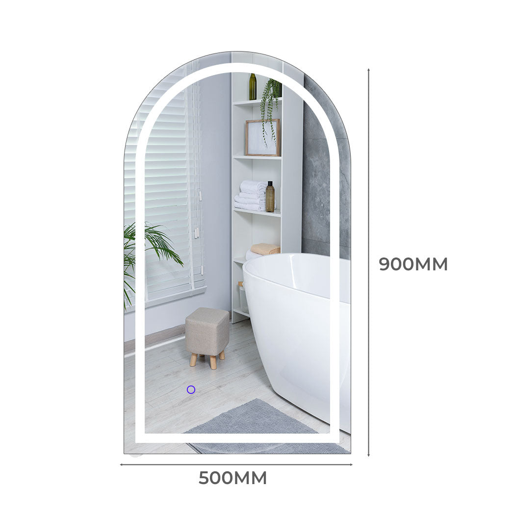 EMITTO LED Wall Mirror Arch Anti-fog 50*90cm 50x90-1910113317356179457