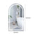 EMITTO LED Wall Mirror Arch Anti-fog 50*90cm 50x90-1910113317356179457
