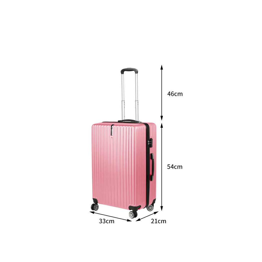 Slimbridge 20" Carry On Luggage Suitcase Rose Gold 20 inch-1954802809618698242