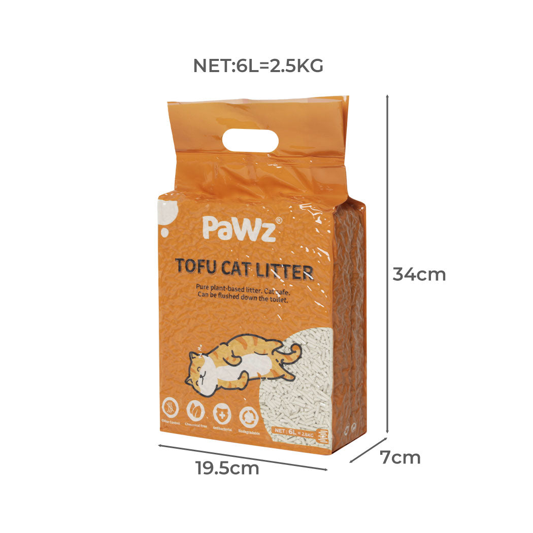 PaWz 2.5kg Tofu Cat Litter Clumping Natural-1954802566374232066