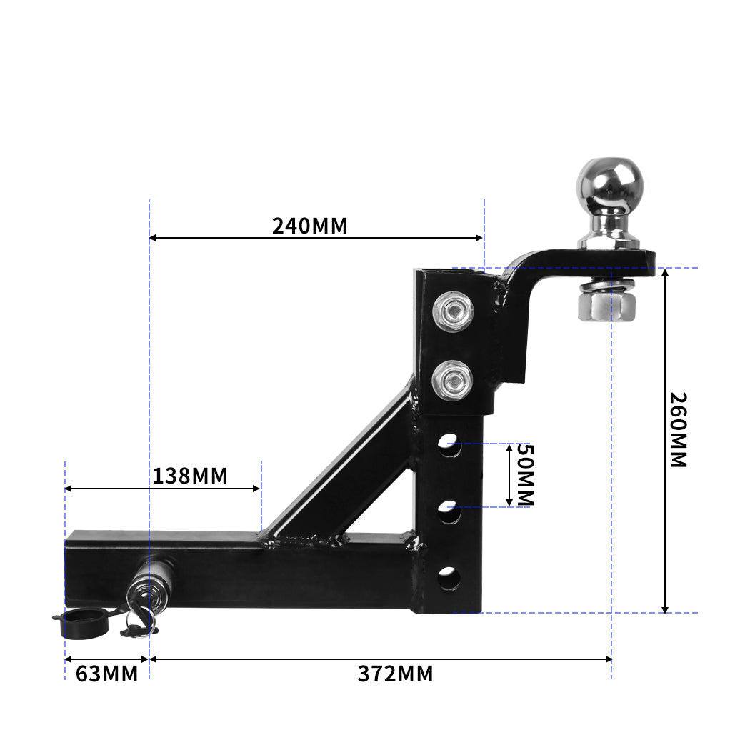 Manan Adjustable Tow Bar Tongue Hitch-1919892926276702210