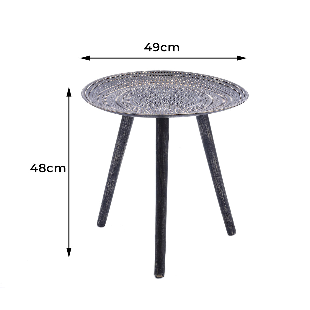 Levede Side Table Coffee Bedside End Bronze-1954802978468794369